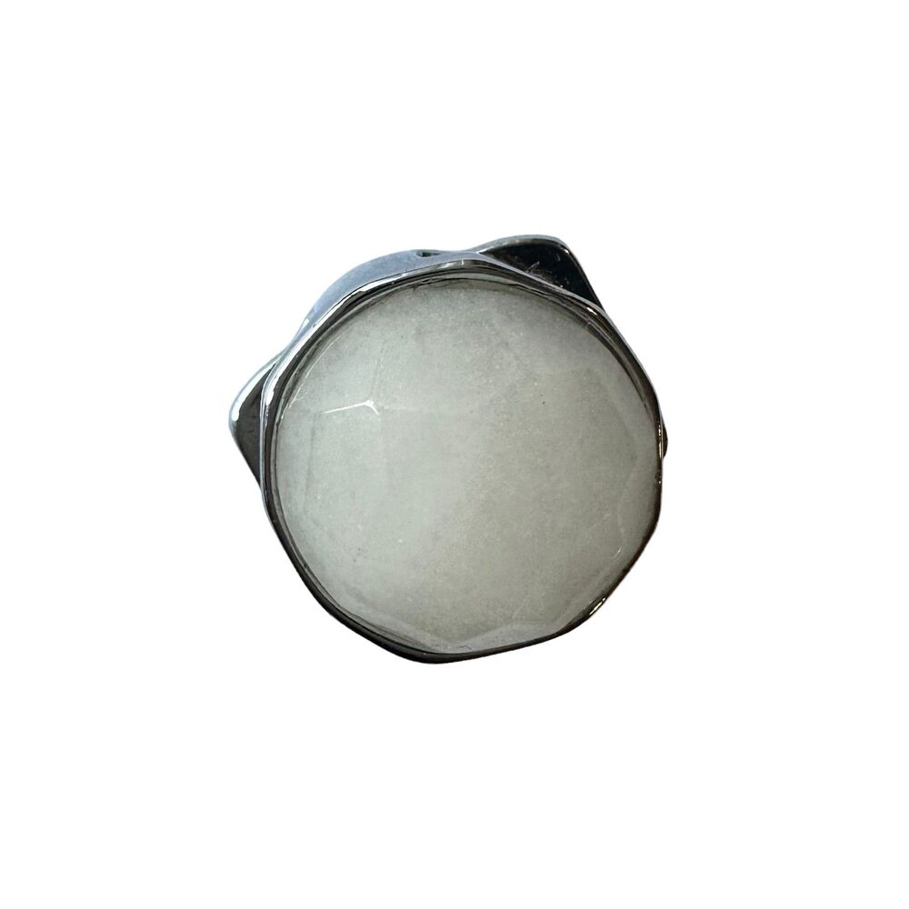 Keep Collective Round Rose Quartz Silver Wishing Stone Charm